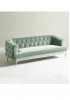 Simon Buttoned 3 Seater Sofa - Floor Model *DUSKY BLUE* 